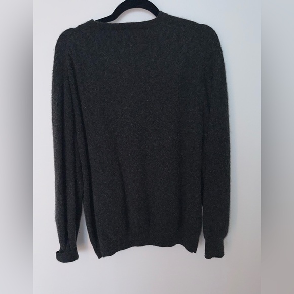 Jos. A. Bank Dark Gray Cashmere Crewneck Sweater - Picture 2 of 4